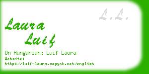 laura luif business card